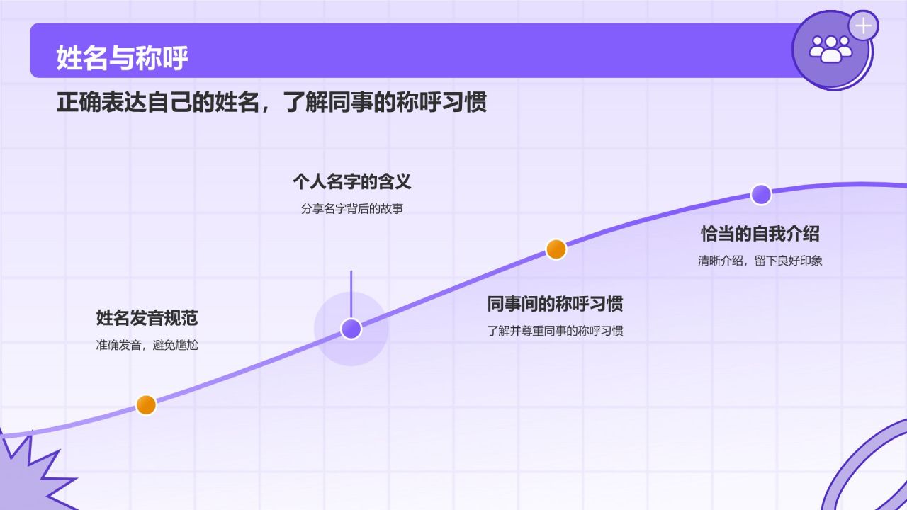 紫色插画风入职自我介绍PPT模板