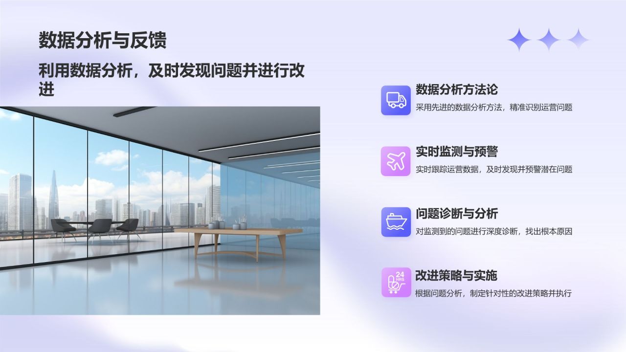蓝色渐变风运营部门述职报告PPT模板
