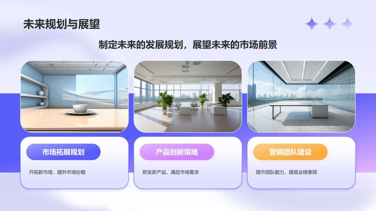蓝色渐变风运营部门述职报告PPT模板