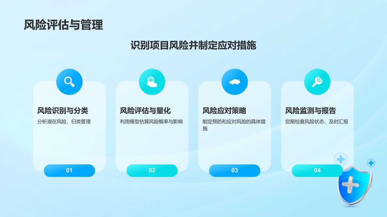 蓝色新拟态金融行业商业计划书PPT模板