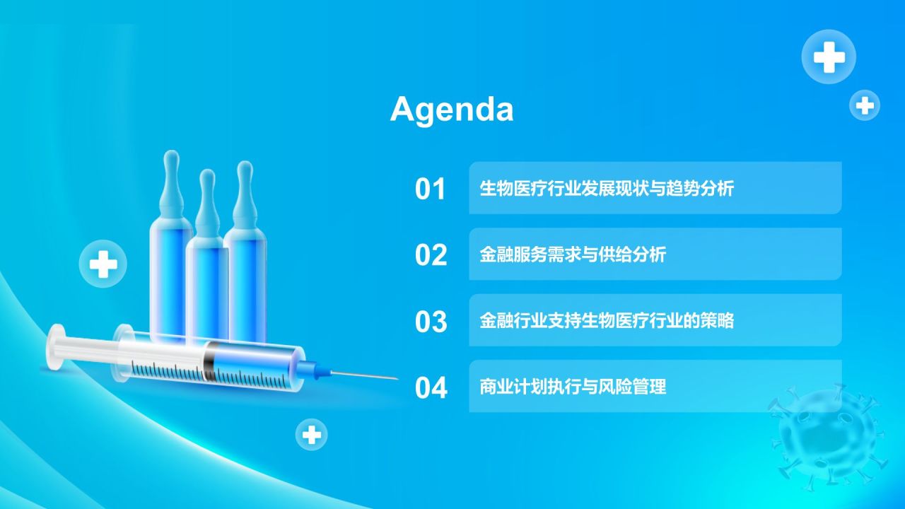 蓝色新拟态金融行业商业计划书PPT模板