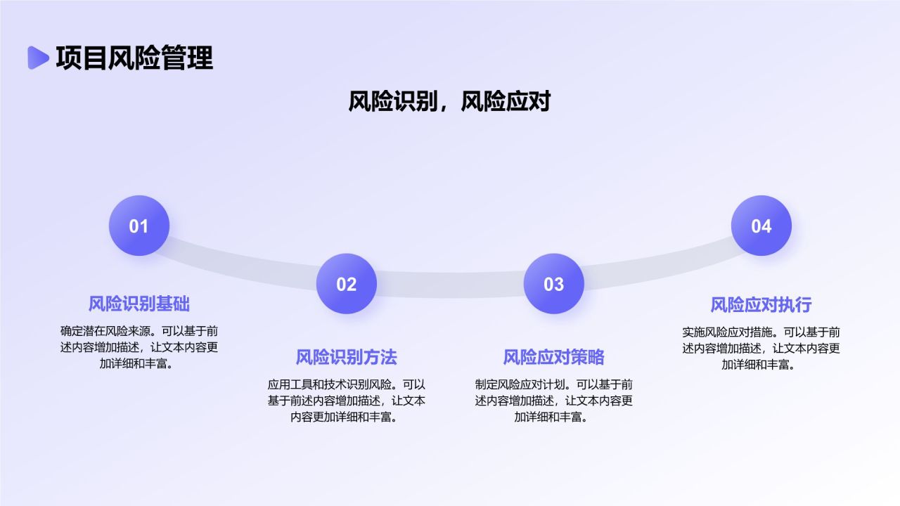 蓝色几何风有效的项目管理PPT模板