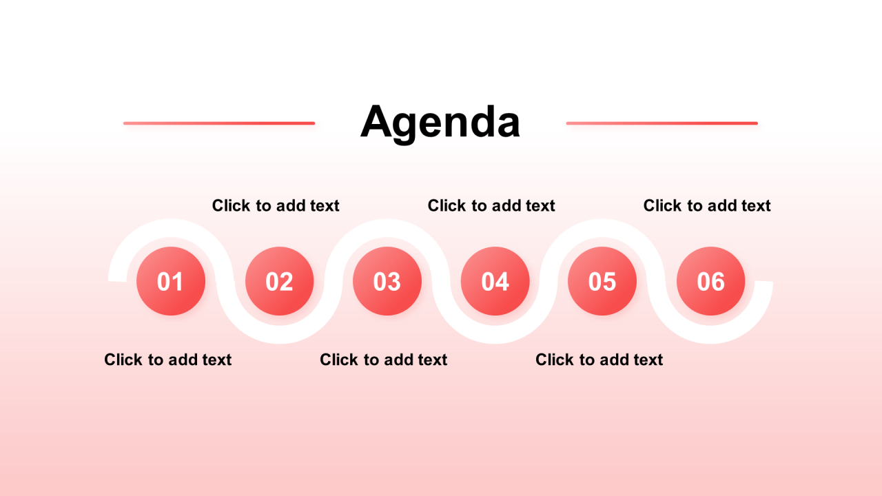 渐变纯文字PPT目录