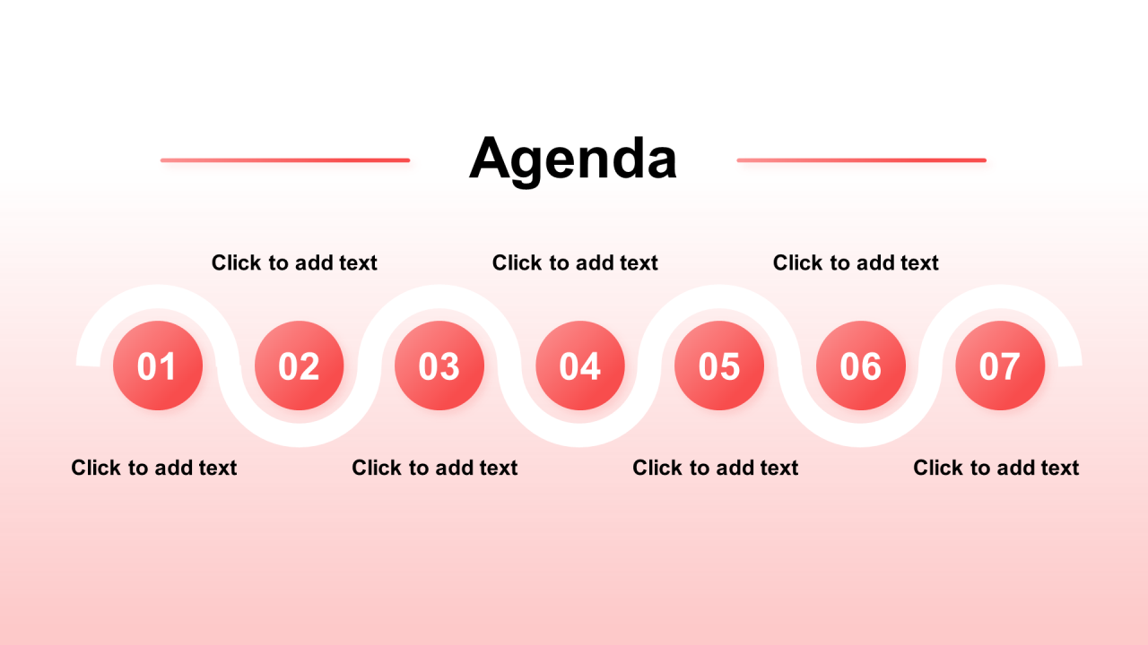 渐变纯文字PPT目录