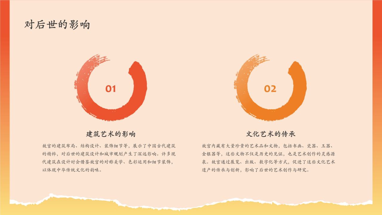 红色国潮风文化遗产明清故宫 —— 紫禁城的辉煌PPT模板