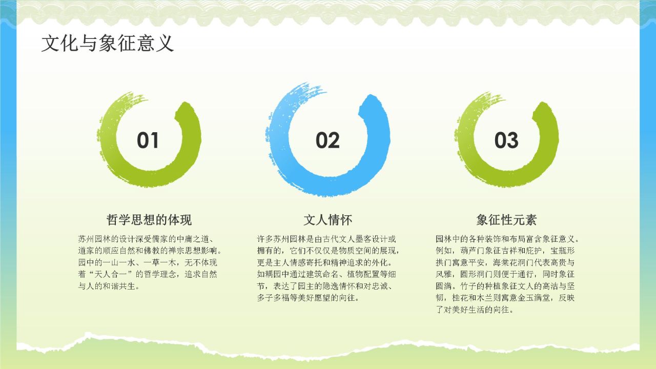 绿色国潮风文化遗产苏州园林 —— 东方园林明珠PPT模板