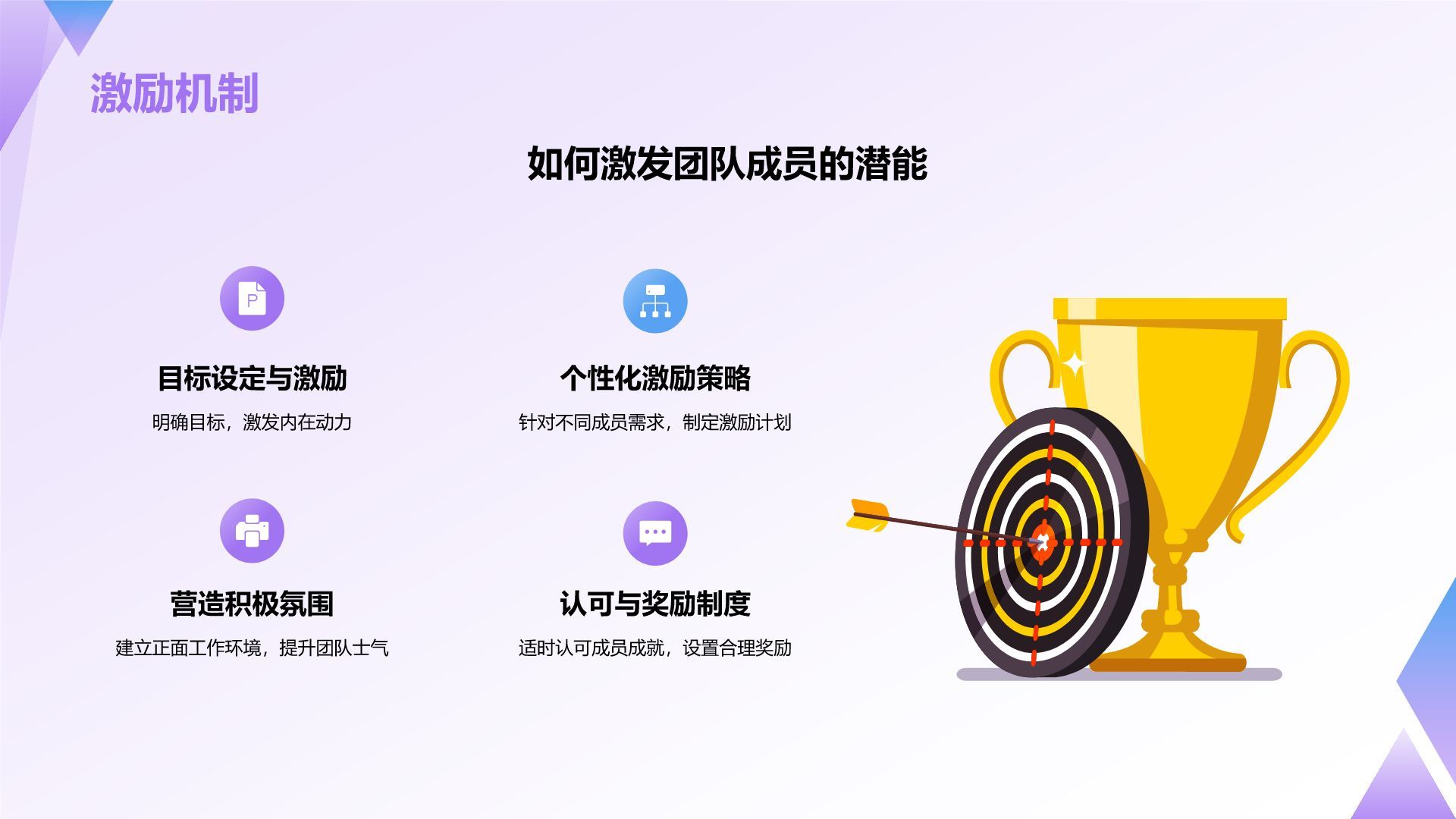 紫色插画风管理者如何带好团队——团队建设讲座PPT模板