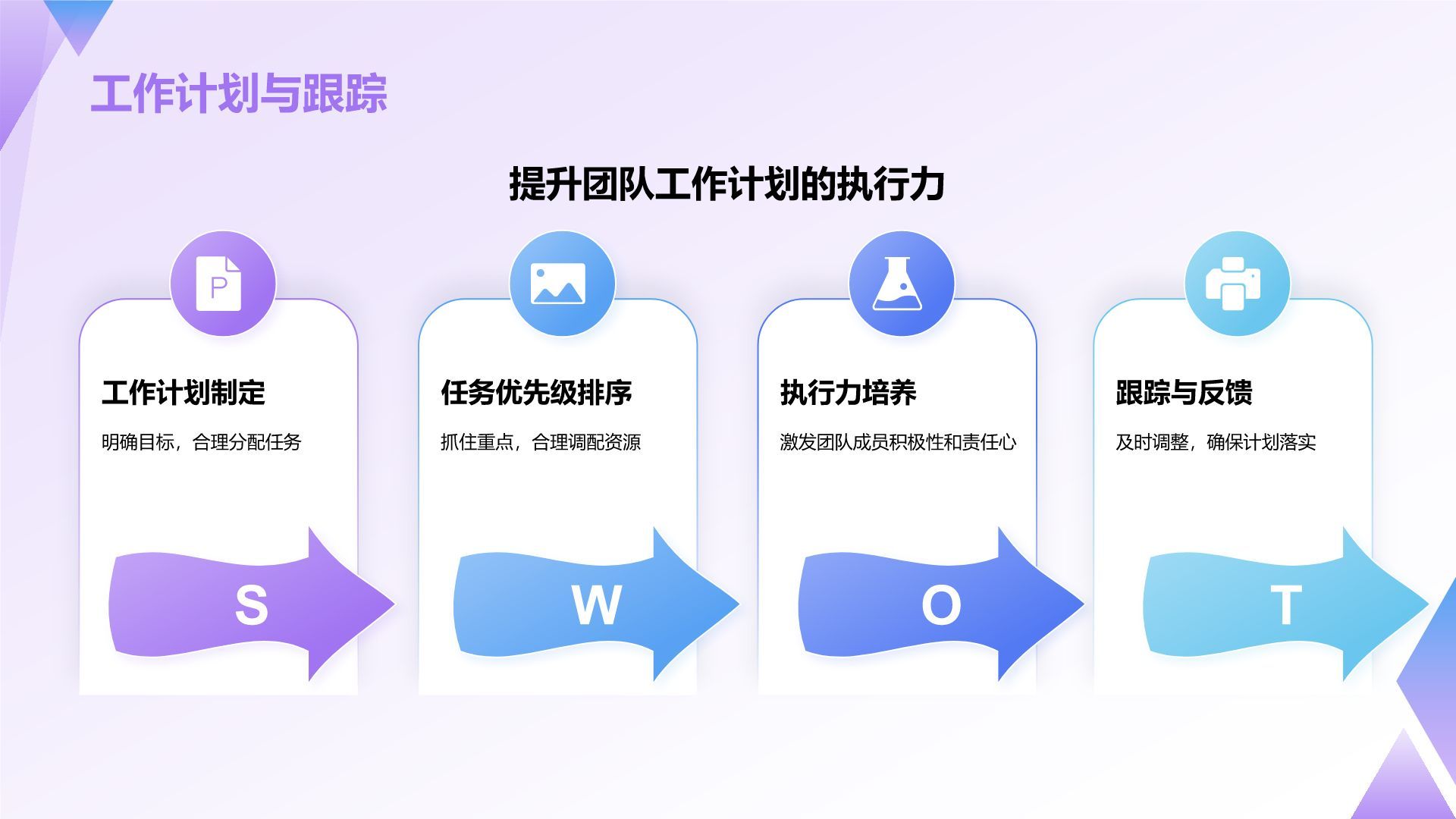 紫色插画风管理者如何带好团队——团队建设讲座PPT模板