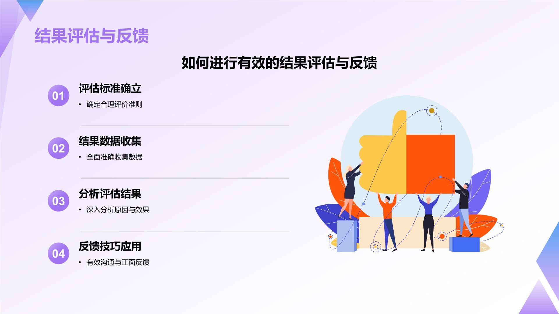 紫色插画风管理者如何带好团队——团队建设讲座PPT模板