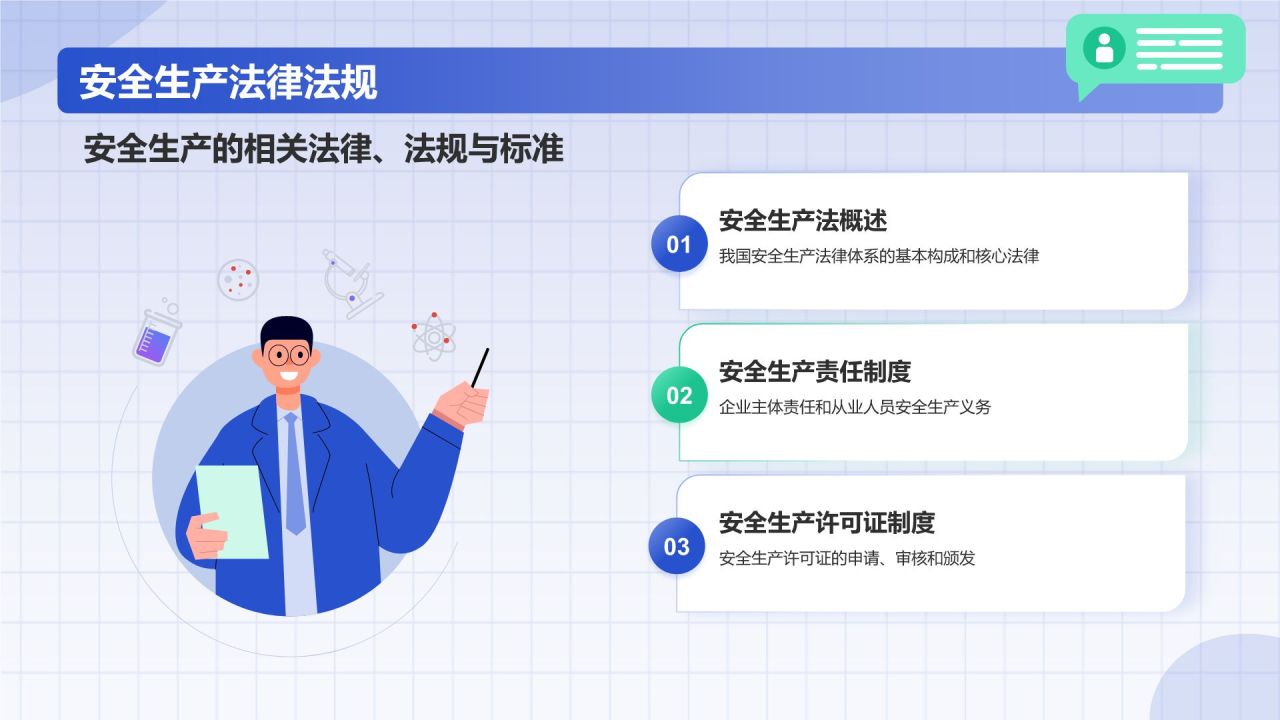蓝色插画风班组现场管理技能培训PPT模板