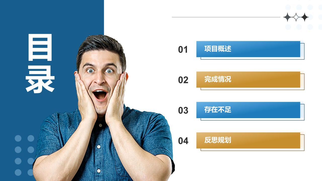 蓝色摄影风发疯文学PPT(工作汇报/小组汇报)PPT模板