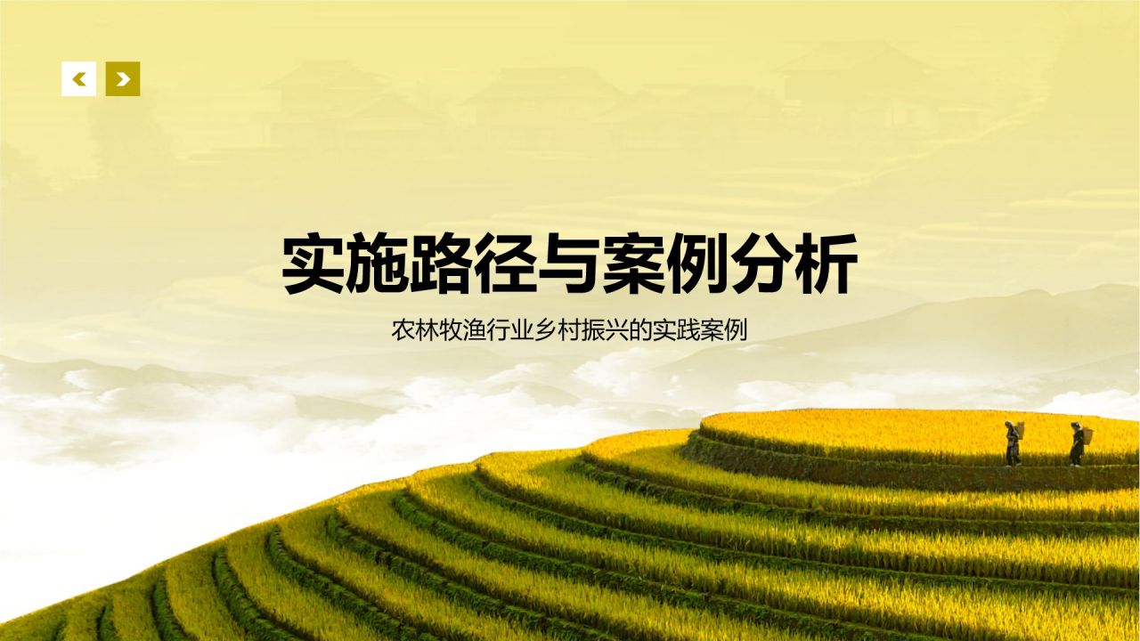 黄色摄影风乡村振兴PPT模板