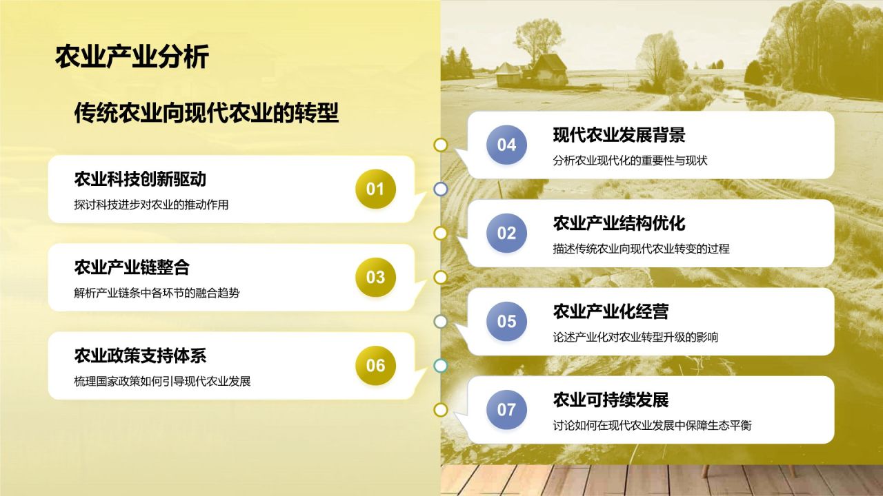 黄色摄影风乡村振兴PPT模板