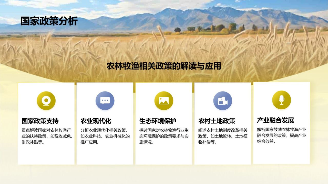 黄色摄影风乡村振兴PPT模板