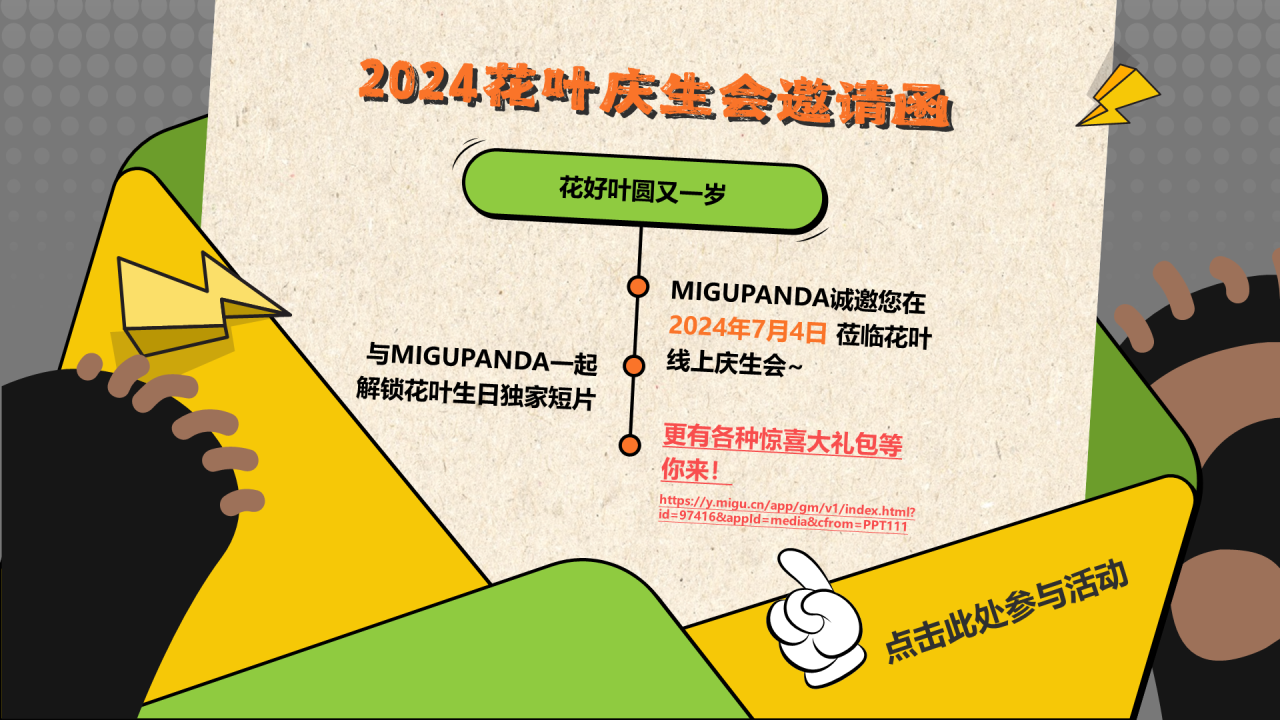 MIGUPANDA | 大熊猫和花和叶生日快乐