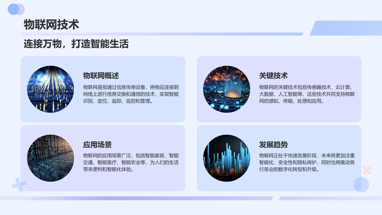 蓝色渐变风互联网+信息技术服务商业计划书PPT模板