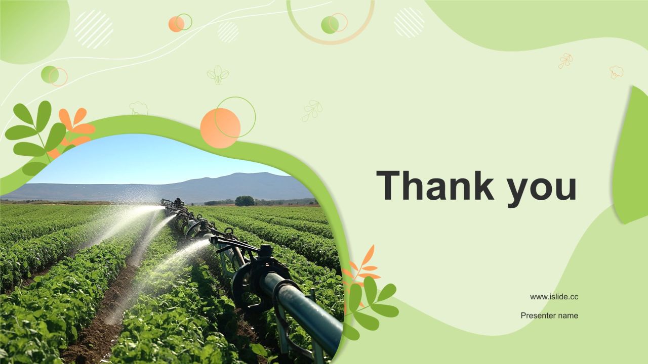 绿色扁平风互联网+质量兴农商业计划书PPT模板