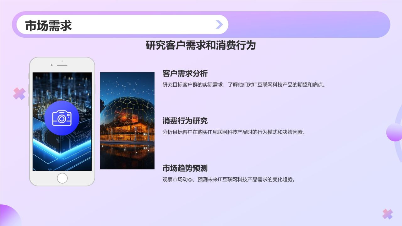 紫色渐变风IT互联网科技商业计划书PPT模板