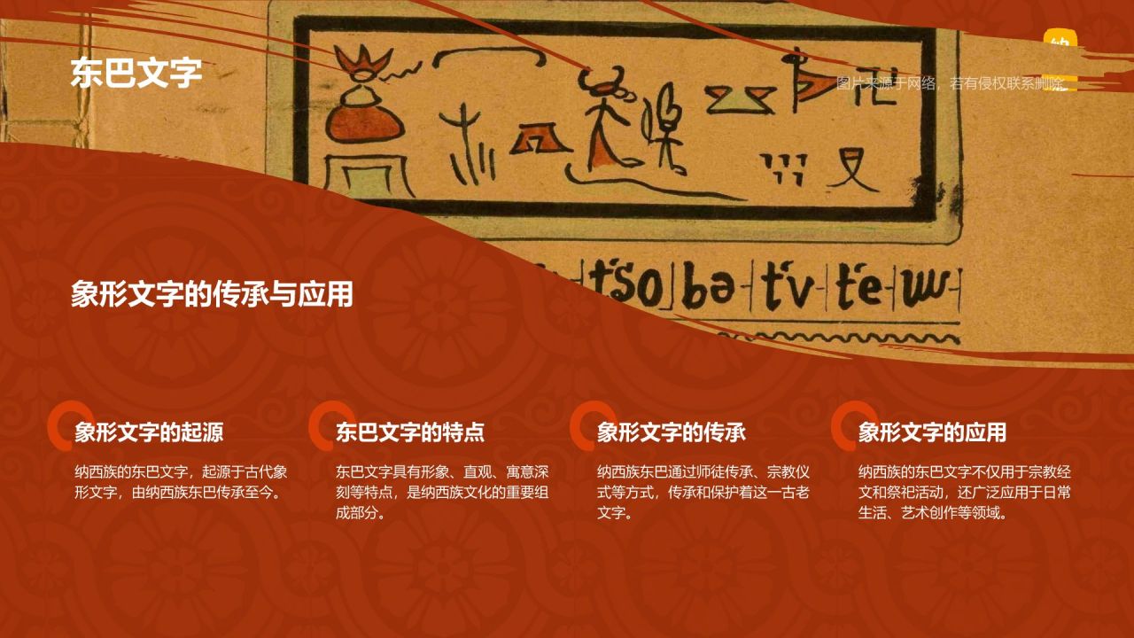 红色国潮风纳西族介绍PPT模板