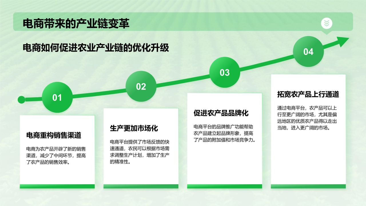 绿色摄影风电商兴农PPT模板