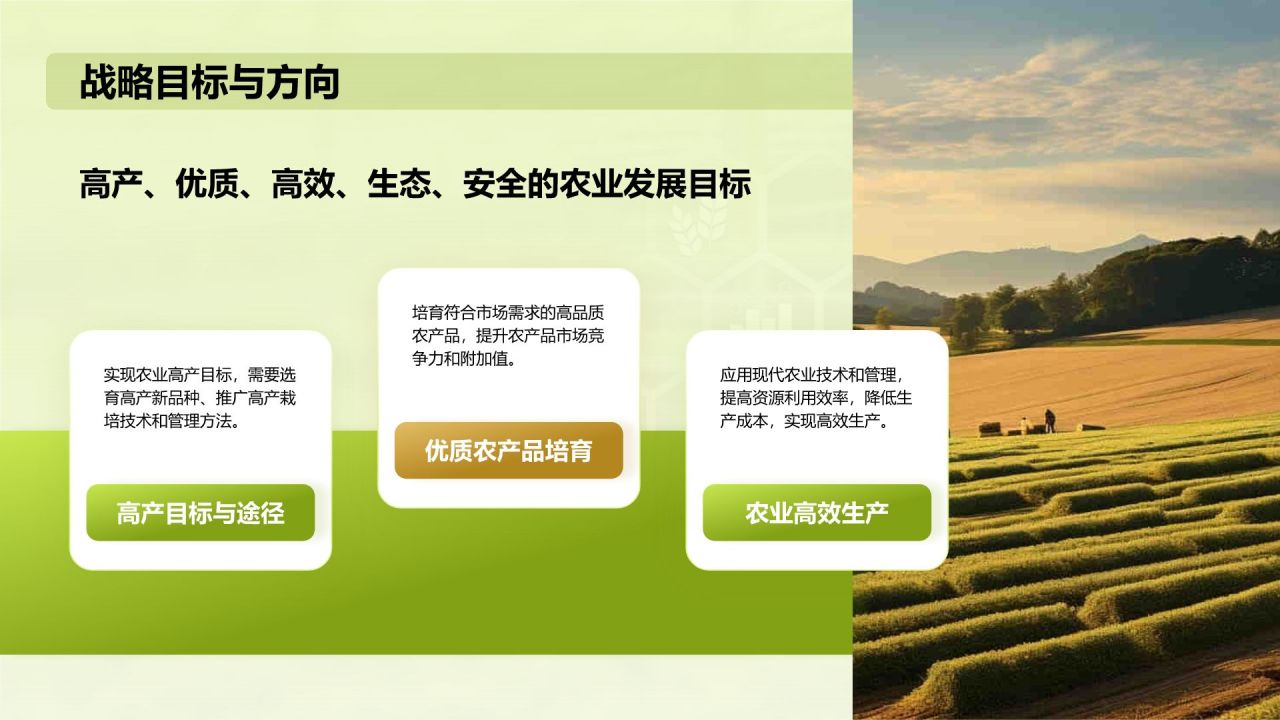 绿色摄影风科技兴农PPT模板