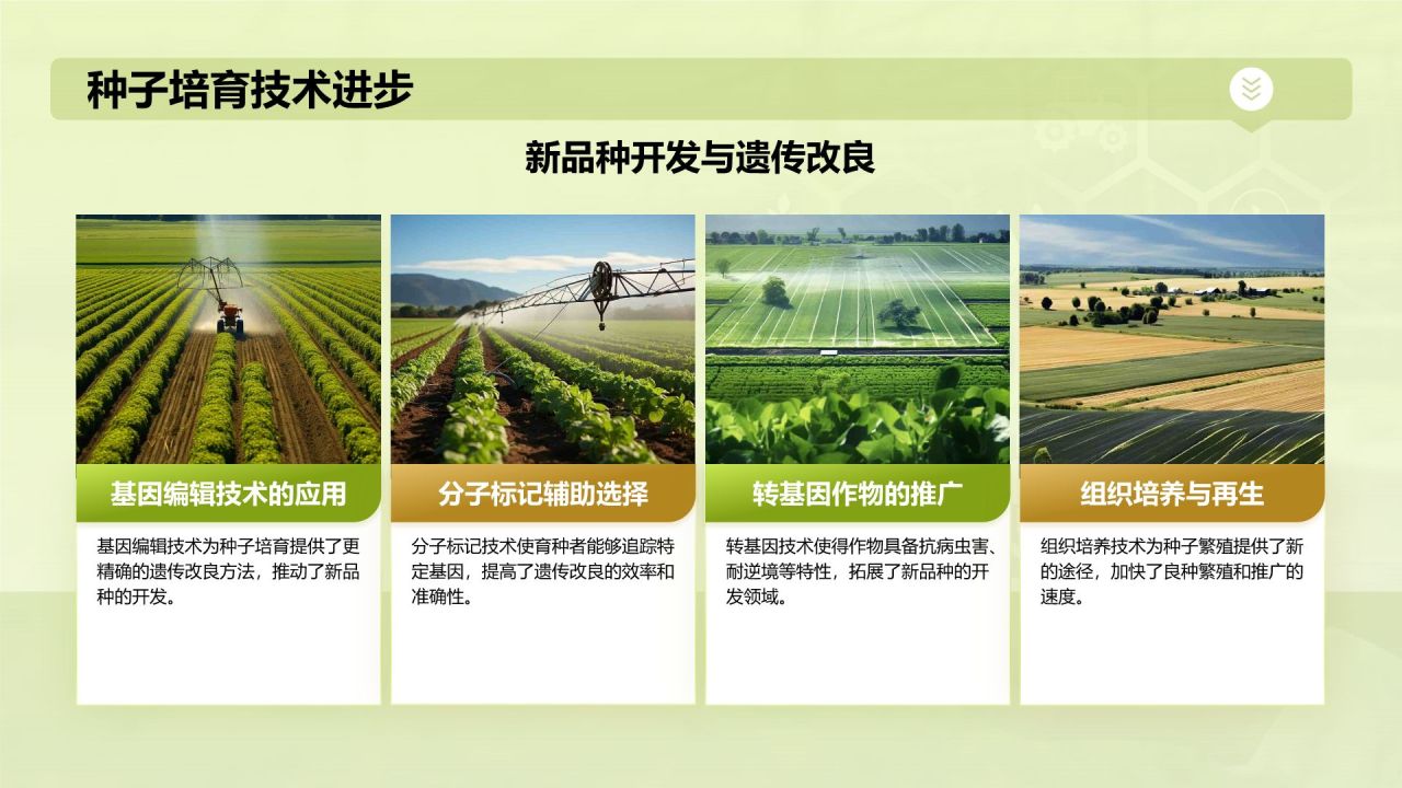 绿色摄影风科技兴农PPT模板