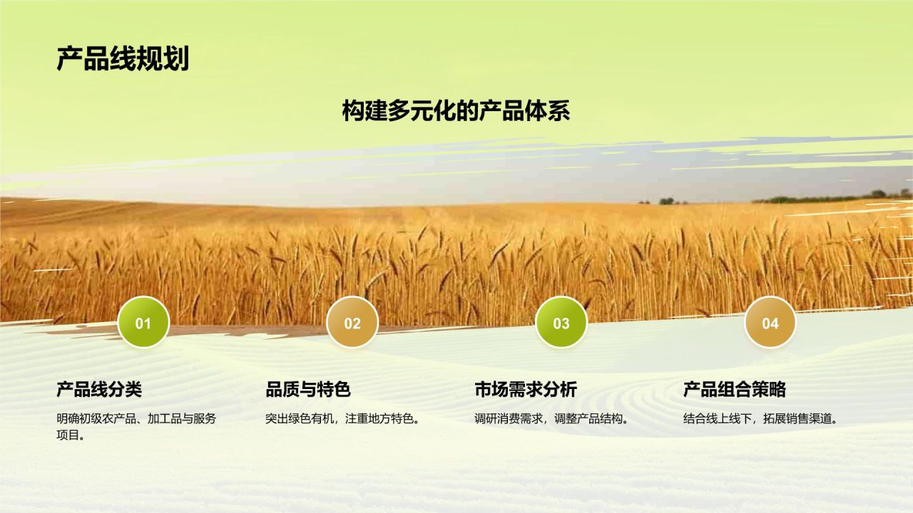 绿色摄影风农业商业计划书PPT模板