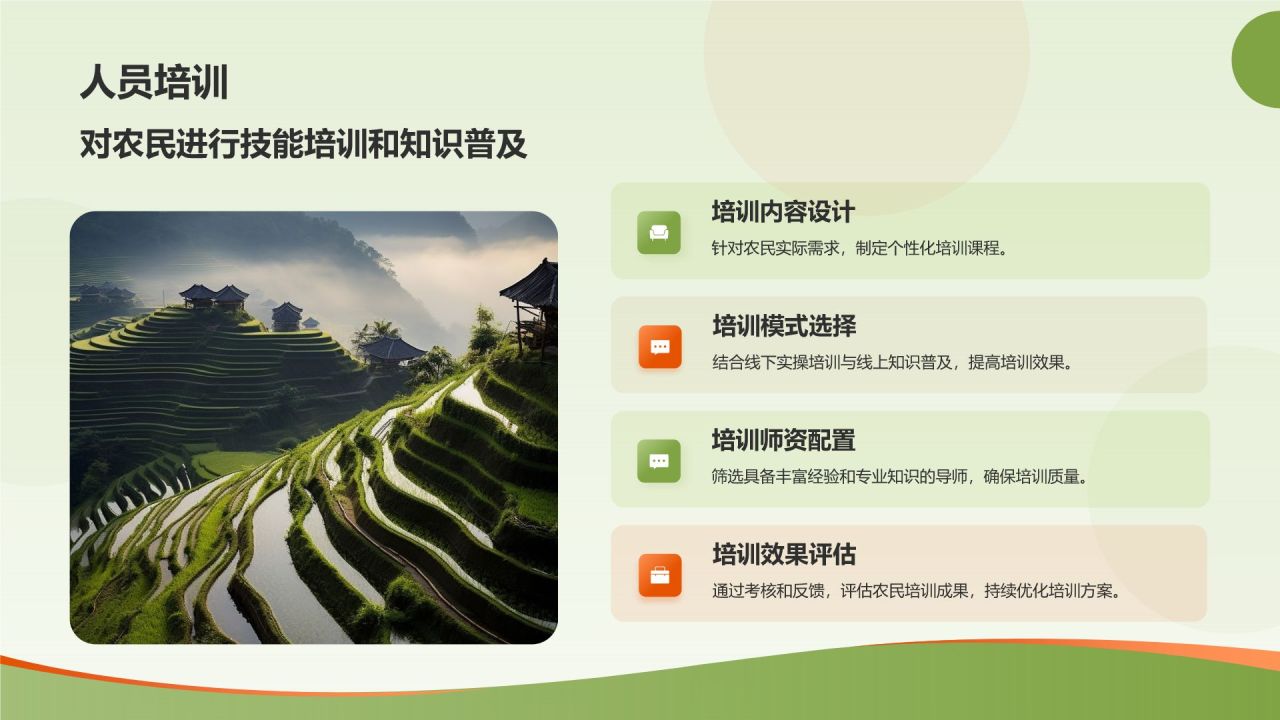 绿色商务风扶贫商业计划书PPT模板