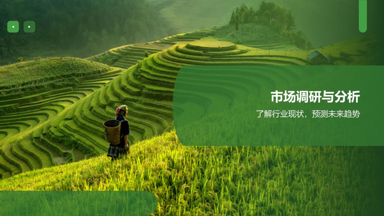 绿色商务风农业商业计划书PPT模板