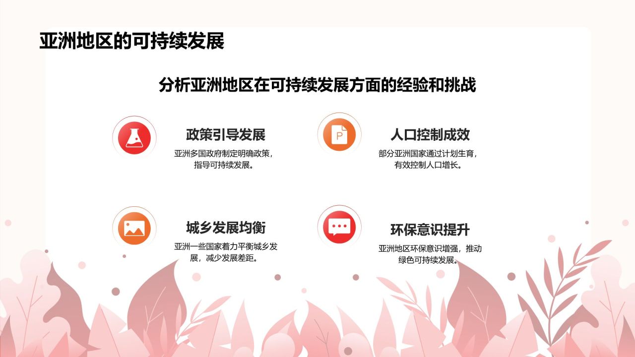 红色插画风世界人口日:全球人口趋势与可持续发展PPT模板