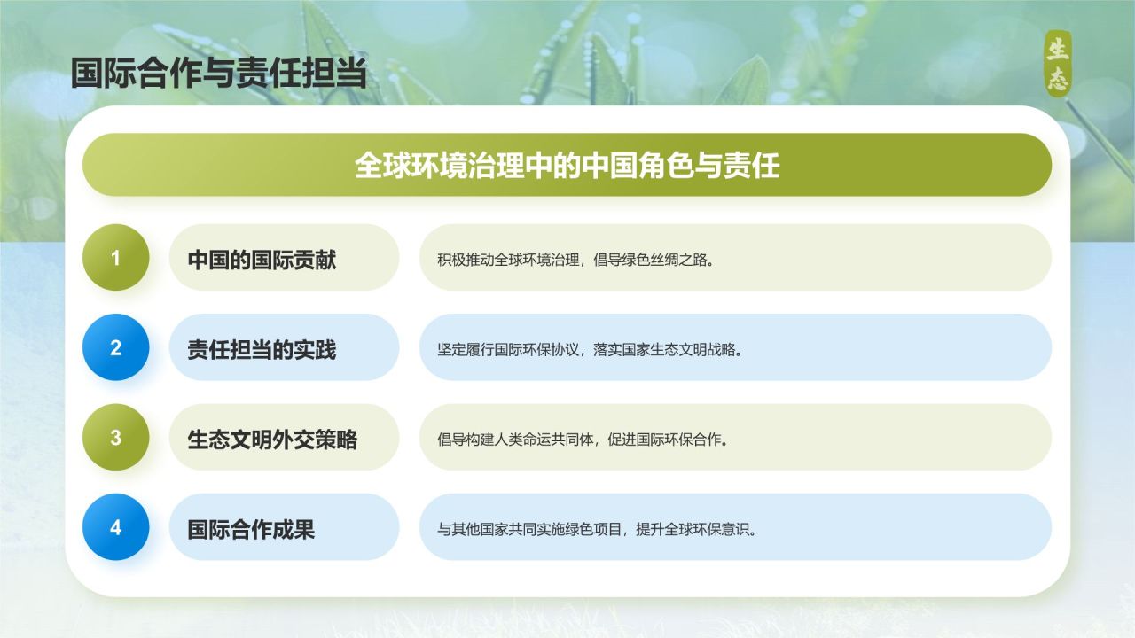 黄色商务风绿水青山就是金山银山生态文明建设PPTPPT模板