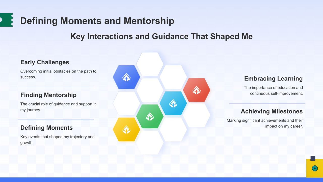 蓝色3D风英文自我介绍PPT模板