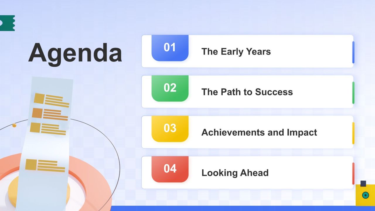 蓝色3D风英文自我介绍PPT模板