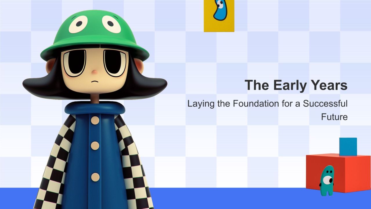 蓝色3D风英文自我介绍PPT模板