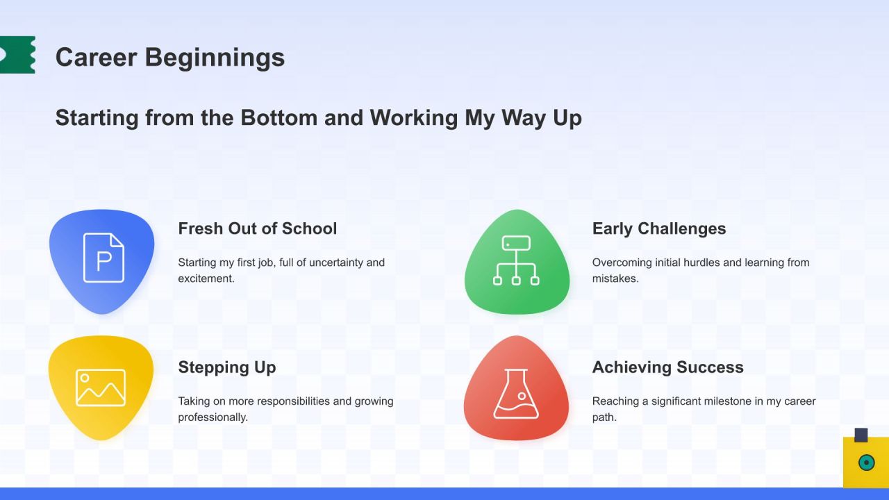 蓝色3D风英文自我介绍PPT模板