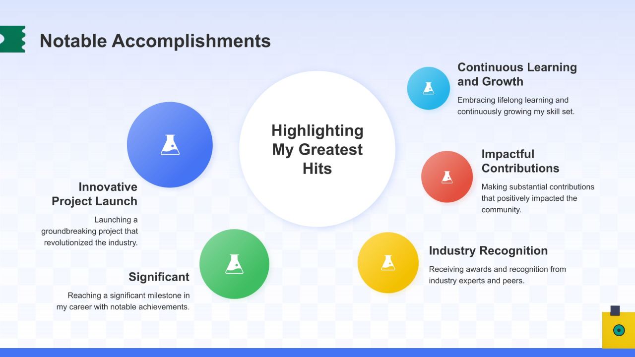 蓝色3D风英文自我介绍PPT模板