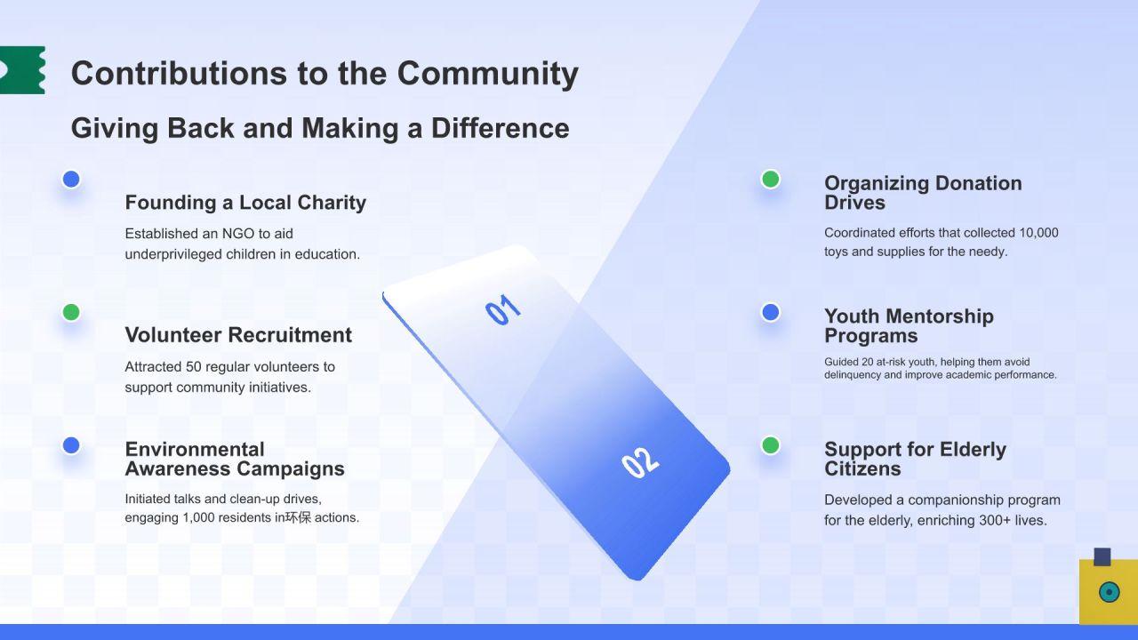 蓝色3D风英文自我介绍PPT模板