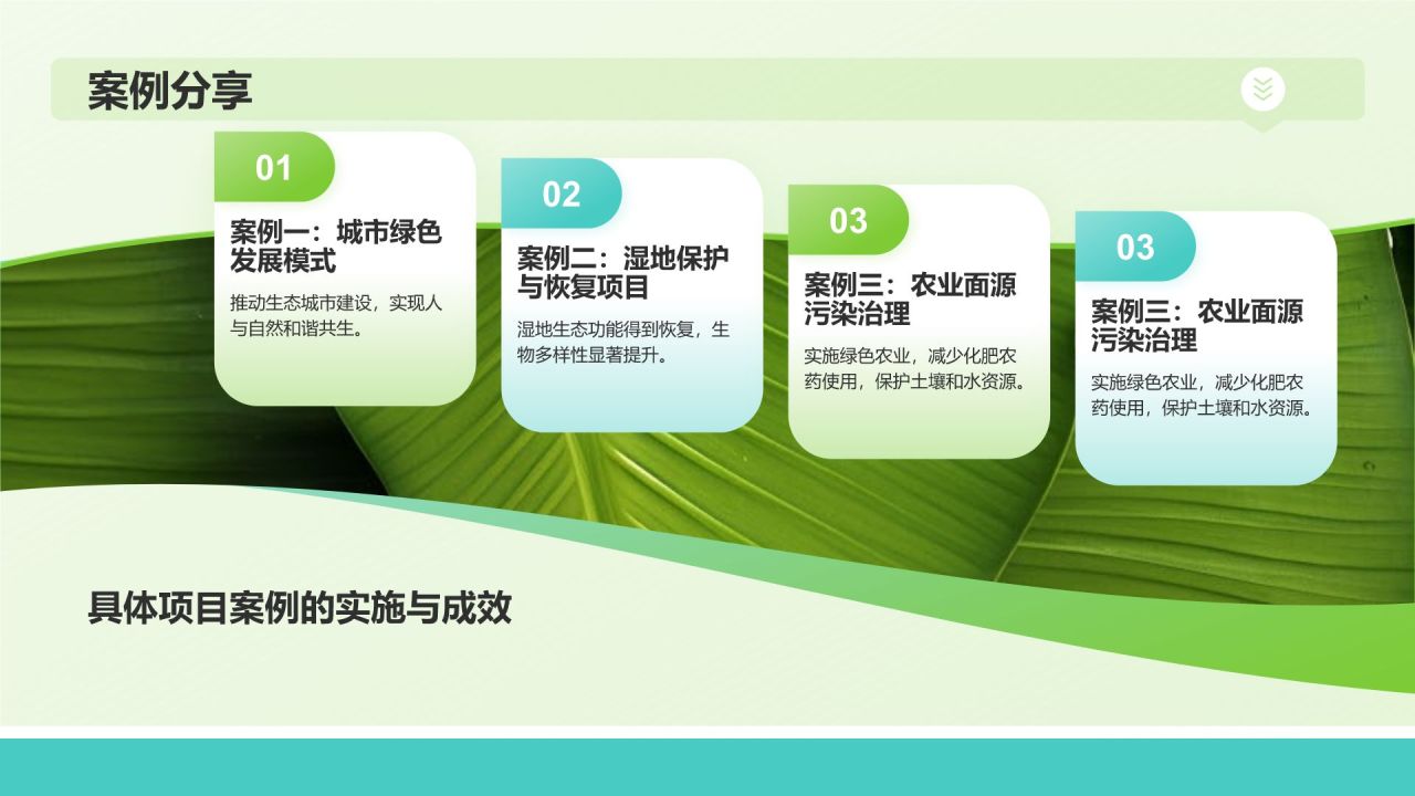 绿色摄影风生态文明建设项目汇报PPT模板