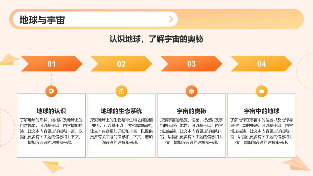 橙色3D风学前教育教学课件PPT模板