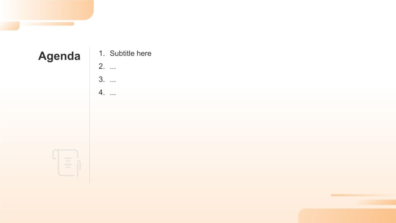 橙色渐变风可爱猫咪图集通用模板PPT主题