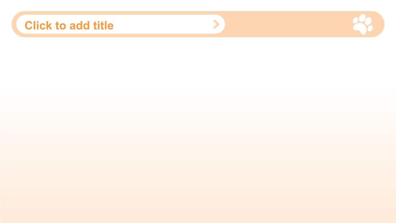 橙色渐变风可爱猫咪图集通用模板PPT主题