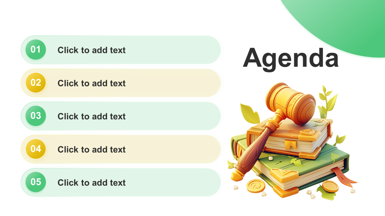 渐变包含图片PPT目录