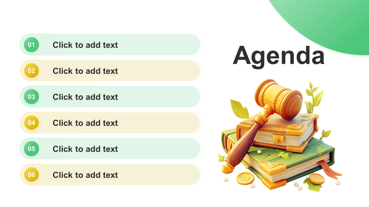 渐变包含图片PPT目录