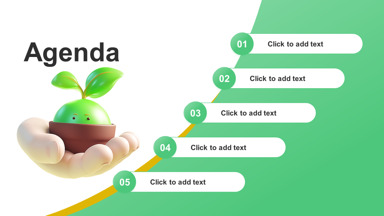 渐变包含图片PPT目录