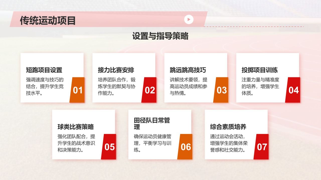 红色摄影风校园运动会PPT模板