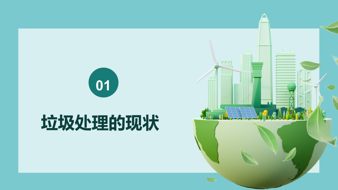 绿色地球保护环境人人有责PPT