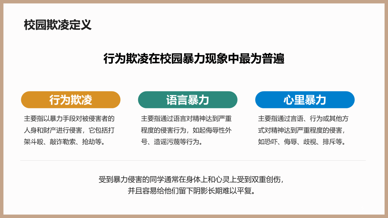 远离校园欺凌法制教育PPT