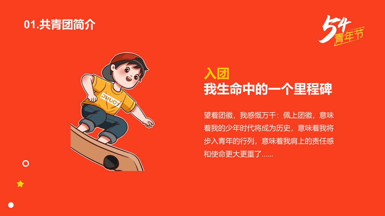 五四新团员入团仪式法制教育PPT