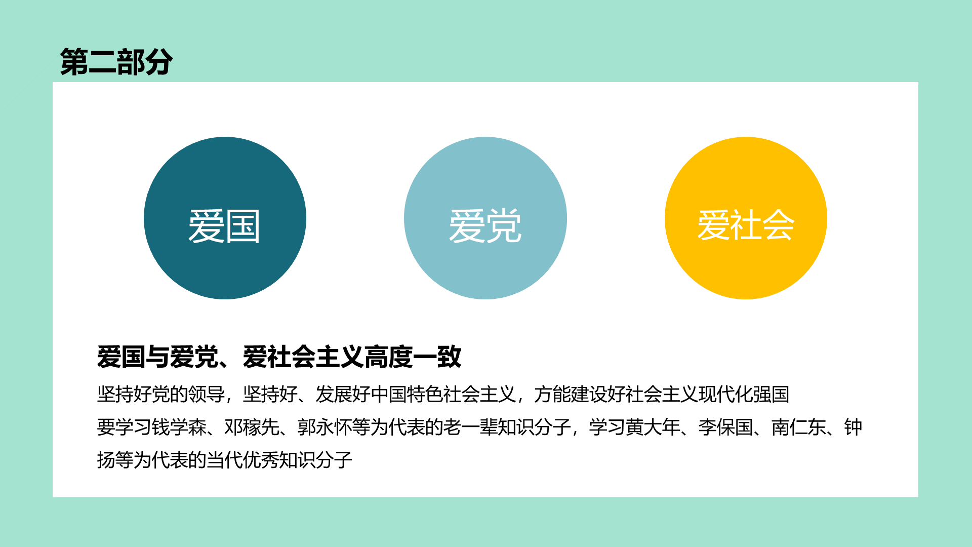 绿色插画爱国主义教育PPT