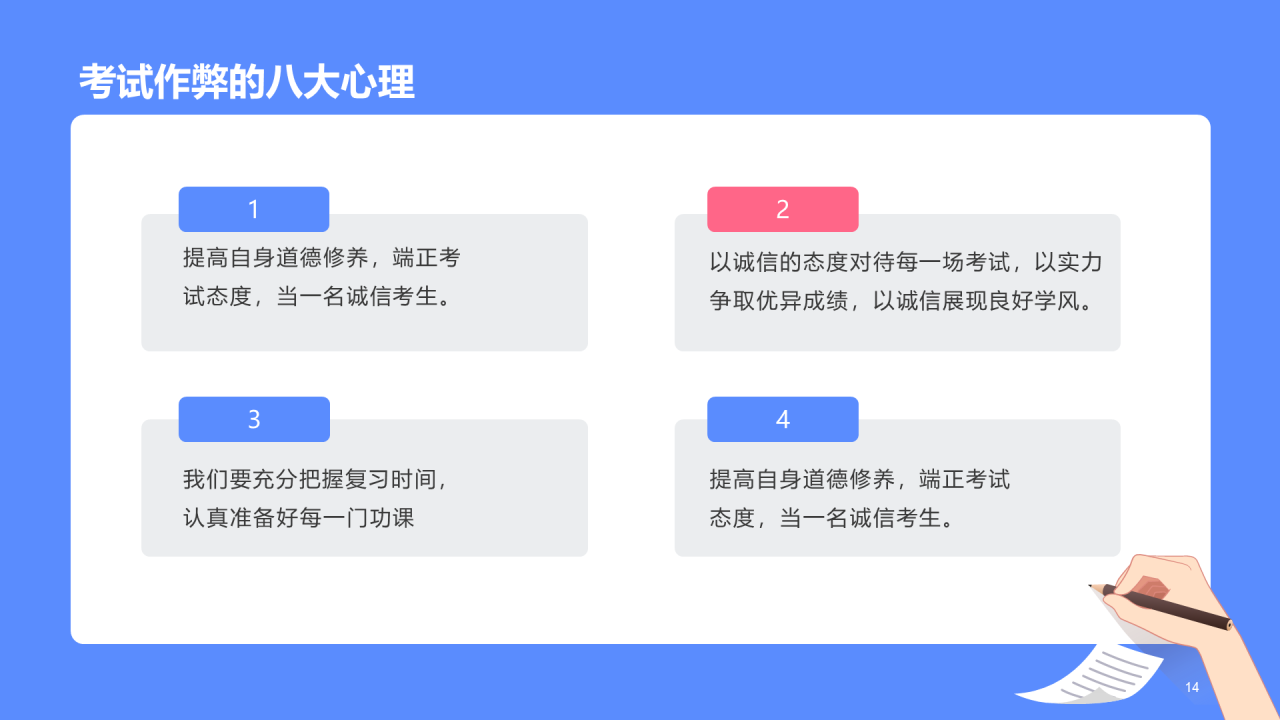 规范答题诚信应考法制教育PPT